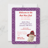 50誕生日ようこそレッドハットクラブパーティー 招待状 (正面)