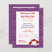 50誕生日ようこそレッドハットクラブパーティー 招待状 (正面/裏面)