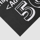 50誕生日をテーマにしたパーソナライズされたティッシュペーパー 薄葉紙 (詳細)