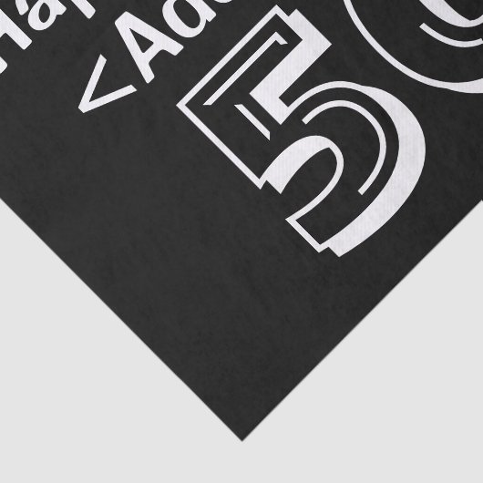 50誕生日をテーマにしたパーソナライズされたティッシュペーパー 薄葉紙 (詳細)