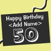 50誕生日をテーマにしたパーソナライズされたティッシュペーパー 薄葉紙