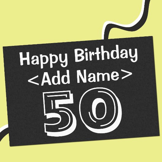 50誕生日をテーマにしたパーソナライズされたティッシュペーパー 薄葉紙