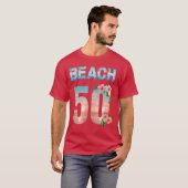 50誕生日アイディアビーチ服メンズフー Tシャツ (正面フル)