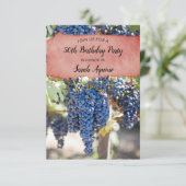 50誕生日ウオーターカラーワインステインワイナリー 招待状 (スタンド正面)