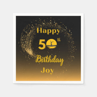 50誕生日カクテルナプキン スタンダードカクテルナプキン