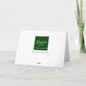 50誕生日カスタム水彩バラストライプ カード (裏面)