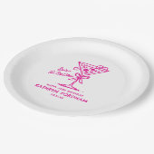 50誕生日カスタム紙プレートエスプレッソマルティーニ ペーパープレート (アングル)