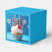50誕生日カップケーキ フェイバーボックス (裏面サイド)