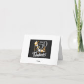 50誕生日カードが素晴らしくキラキラ カード (裏面)