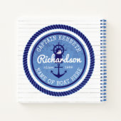 50誕生日キャプテンロープ航海のいかりヘルム ノートブック (裏面)