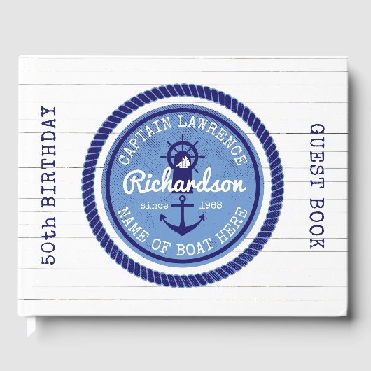 50誕生日キャプテンロー航海のプいかりヘルム ゲストブック (正面)