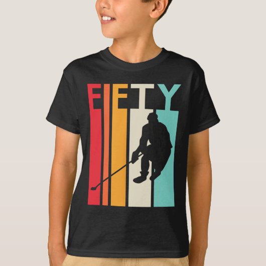 50誕生日ギフトヴィンテージホッケー50歳Bir Tシャツ (正面)