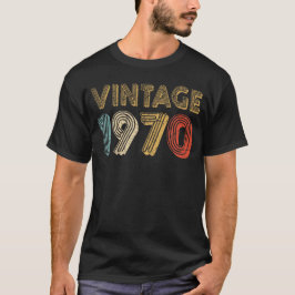 50誕生日ギフトヴィンテージ1970 Tシャツ