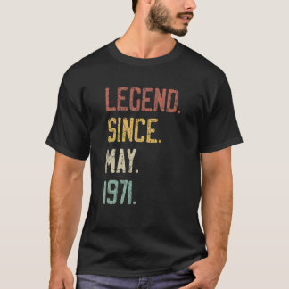 50誕生日ギフト女男性への伝説5月から Tシャツ