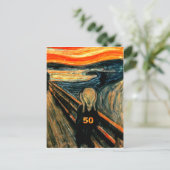 50誕生日ギフト悲鳴50! ポストカード (スタンド正面)