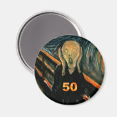 50誕生日ギフト悲鳴50! マグネット (正面/裏面)