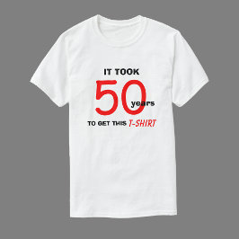 50誕生日ギフト男性へTシャツ – おもしろい Tシャツ