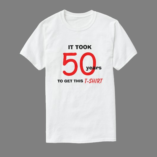 50誕生日ギフト男性へTシャツ – おもしろい Tシャツ