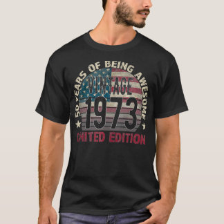 50誕生日ギフト男性ヴィンテージ1973 50歳U Tシャツ