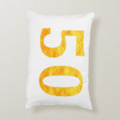 50誕生日ギフト50歳パーティー アクセントクッション (裏面(縦))