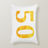 50誕生日ギフト50歳パーティー アクセントクッション (正面(垂直))