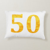 50誕生日ギフト50歳パーティー アクセントクッション (裏面)