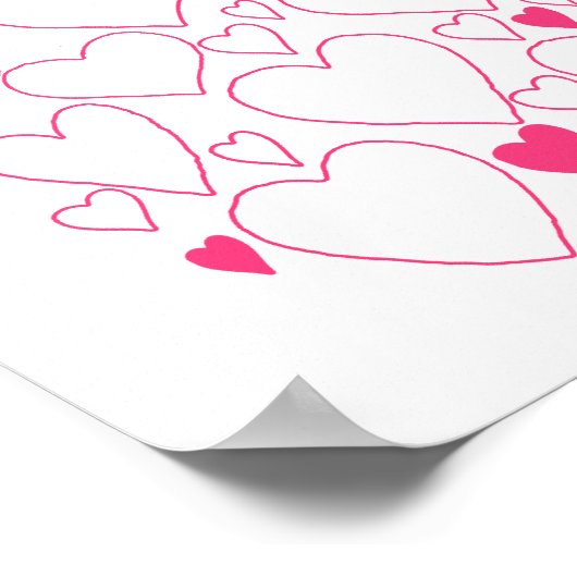 50誕生日ギフトAny Colorゲストブックポスター ポスター (角)