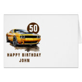 50誕生日クラシックアメリカンマッスルカー (正面横)