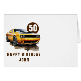 50誕生日クラシックアメリカンマッスルカー