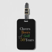 50誕生日ゴルフ応援ビアーズ ラゲッジタグ (正面縦)