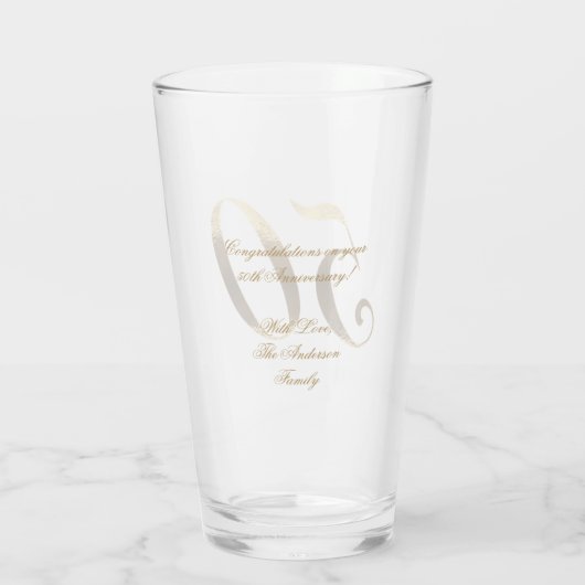 50誕生日ゴールデン結婚ズ記念日 タンブラーグラス (裏面)