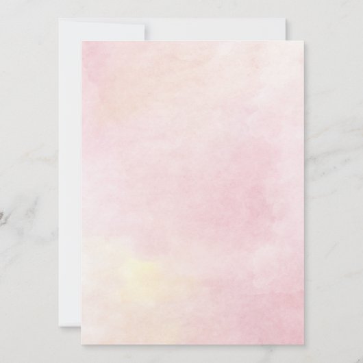 50誕生日サプライズパーティーフローラ 招待状 (裏面)