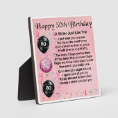 50誕生日シスターポエムプラーク フォトプラーク (正面)