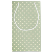 50誕生日スティックガールオン水玉模様 スモールペーパーバッグ (裏面)