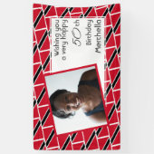 50誕生日トリニダード国旗のカスタム写真 横断幕 (縦)