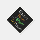 50誕生日ハロウィーン応援ビアズ不気味パーティー スタンダードカクテルナプキン (角)