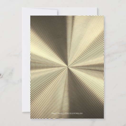 50誕生日バルーングリッター |サプライズ誕生日 招待状 (裏面)