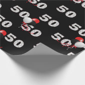 50誕生日バルーンブーケ包装紙 ラッピングペーパー (角)