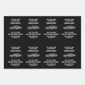 50誕生日バンガーラブヴィンテージカーレトロスタイル ラッピングペーパーシート (正面2)