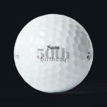 50誕生日パーソナライズされたタイトルリストPro V1 ゴルフボール<br><div class="desc">"50"または任意の年齢。カスタマイズ.</div>