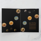 50誕生日パーソナライズされた15枚フロント/イン カード (内部)