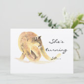 50誕生日パーティー招待状カスタムクーガーユーモア 招待状 (スタンド正面)