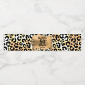 50誕生日ヒョウ ペットボトルラベル (シングルラベル)