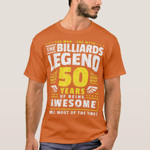 50誕生日ビリヤード選手(50歳) Tシャツ