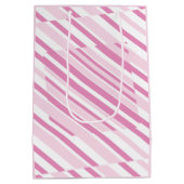 50誕生日ピンク抱き枕 ミディアムペーパーバッグ (裏面)