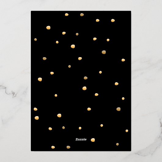 50誕生日フィフティと素晴らしい誕生日 箔招待状 (裏面)