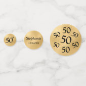 50誕生日フォトテーブル紙吹雪 コンフェッティ (正面)