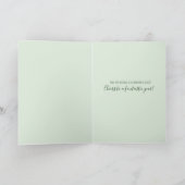 50誕生日フローラピンクグリーン吸光カード カード (内部)