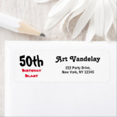 50誕生日ブラスト ラベル (インサイチュ)