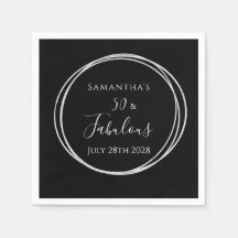 50誕生日ブラックシルバー50と素晴らしいパーティー